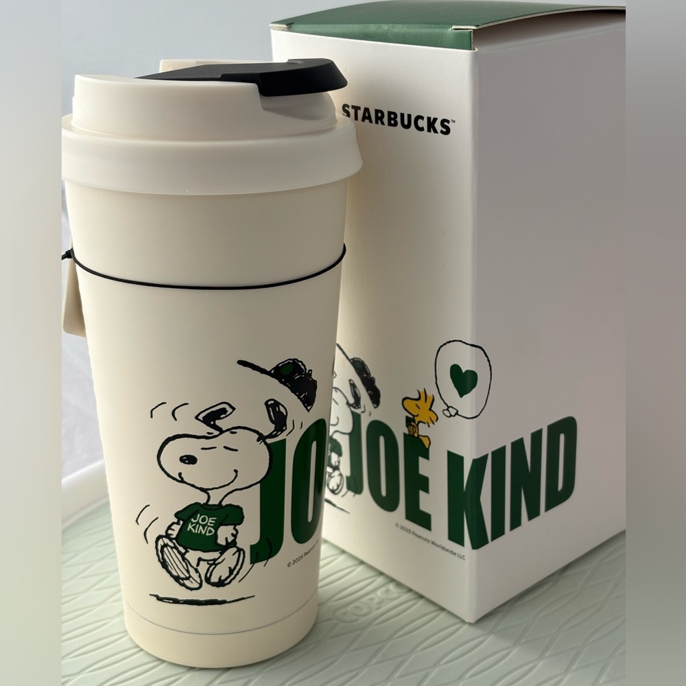 Starbucks Peanuts Cream Travel Mug